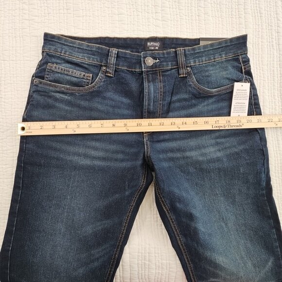 Buffalo David Bitton Evan Jeans NEW Men's 34x32 Stretch Slim Straight Denim NWT - Picture 5 of 16